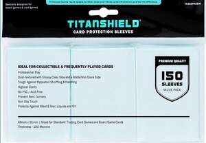 TitanShield 150 Count Standard Size Card Protection Sleeves 66mm x 91mm